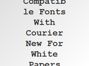 Professional Font Pairings for White Papers